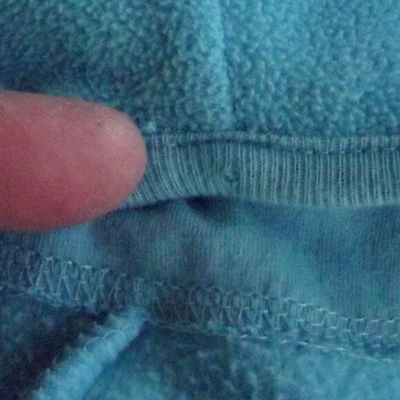 NICK & NORA Footie Pajamas/Union Suit, S, SHARK, Aqua Blue, Long sleeve, Zipper - Picture 13 of 14